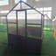 Ensemble de serre de 8 x 10 pi, serres en bois avec panneau en polycarbonate de 6 mm, serre avec évent réglable et porte verrouillable, serre pour l'extérieur, jardin, cour