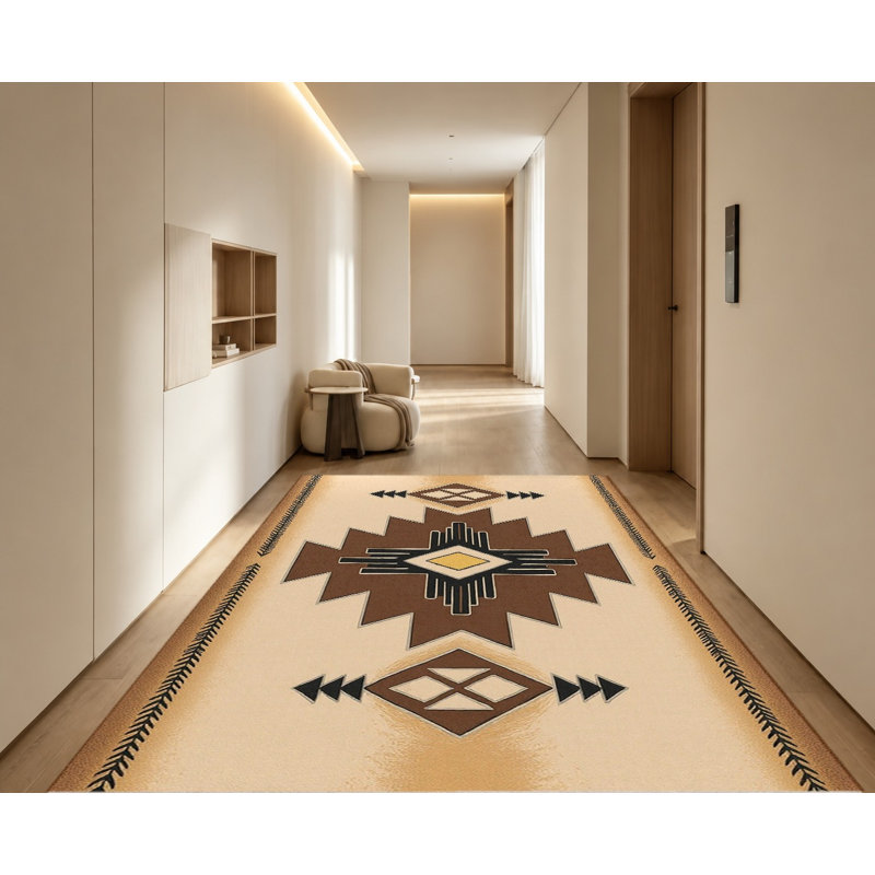 Tapis Boho Aztec, Rectangle 9 pi 10 po x 6 pi 7 po (300 x 200 cm)