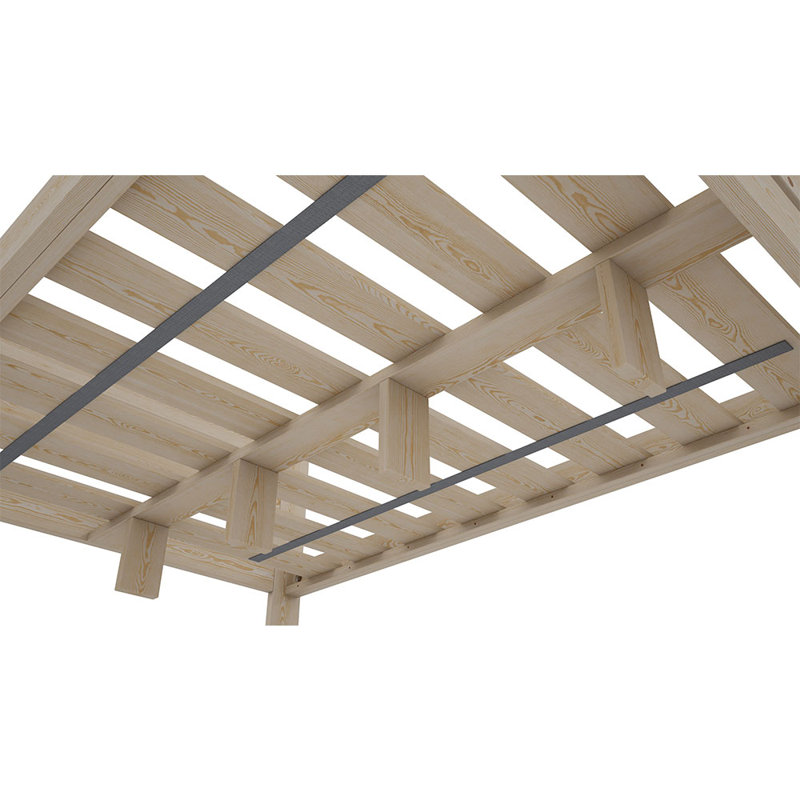 Nodax Wooden Bed Frame Aurora (F1) - Solid Pine Wood, Easy Assembly, Sturdy Slats & Extra Support Legs Bed Frame Furniture