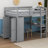 Jamien Kids Full Loft Bed with Drawers-2016140544