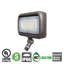 Paquet de 2, projecteur de sécurité d'extérieur à DEL 45 W, 5000 W, homologué DLC