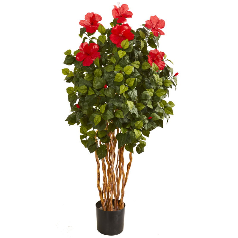 60'' Faux Flowering Tree in Pot