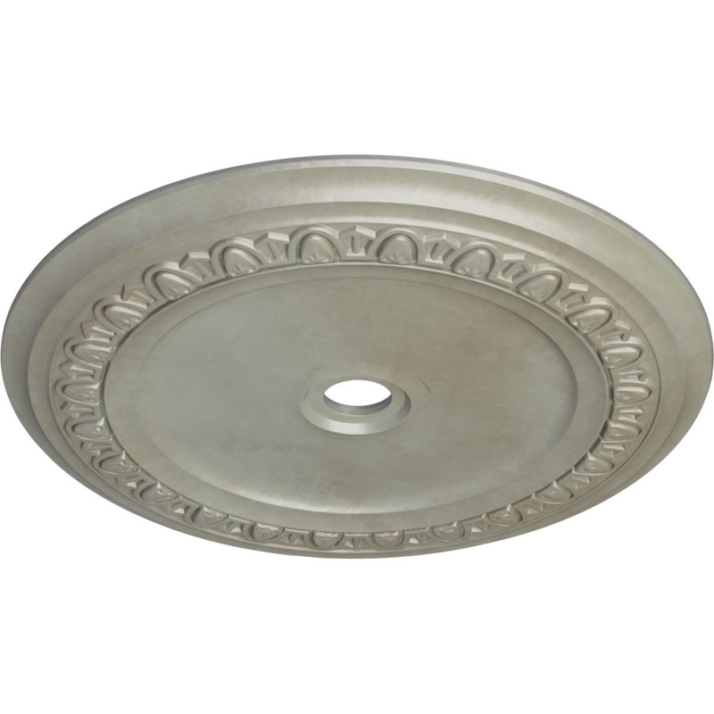 Médaillon de plafond Endurathane Caputo, DE 41 po x P 4 po x P 2 3/8 po (convient aux auvents jusqu'à 5 1/2 po), finition or Flash peinte à la main