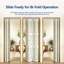 Portes pliantes pliantes en miroir à double usage avec quincaillerie incluse-131456963