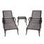 Chaise longue en aluminium coulé brun 1Pcs-130677901