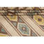Tapis beige en laine tissé à la main