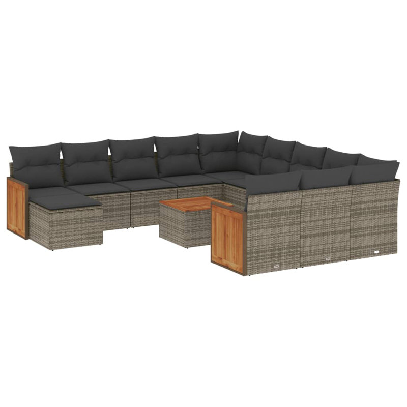  Garden Sofa Set Grey, Gray, Dark Gray