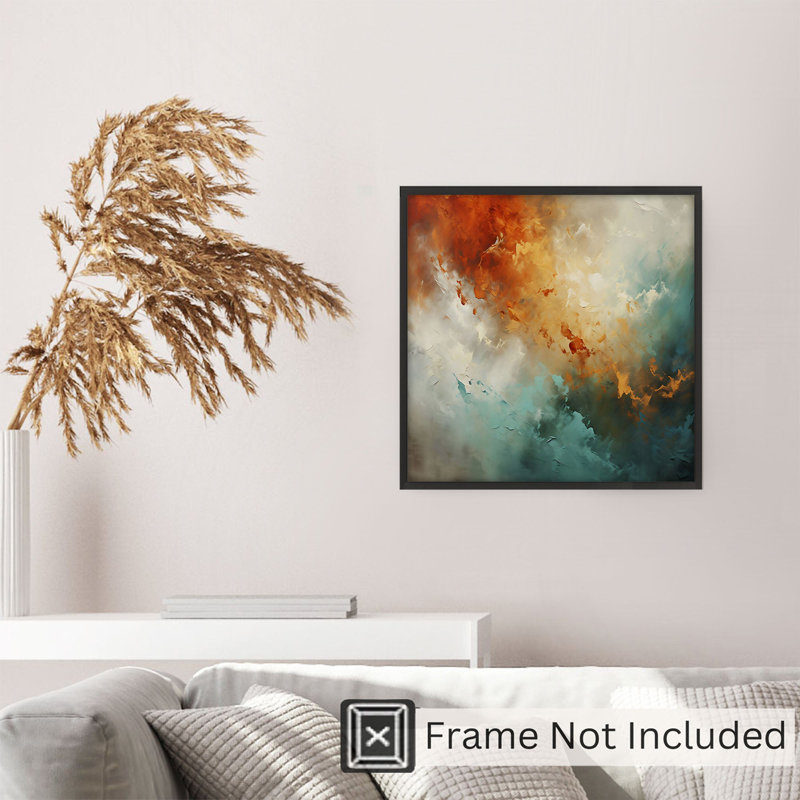 «Abstract Hue Symphony Transitional», reproduction d'art non encadrée, H 10 po x l 10 po
