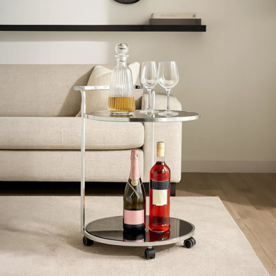 Santibanez Metal Bar Cart