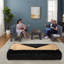 Ensemble de conversation modulaire en PEHD moderne 3 pièces avec table basse