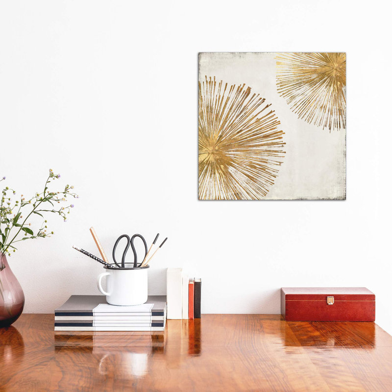 Gold Star I 1 Piece Wrapped Canvas Wall Art, 66.04 cm H x 66.04 cm W x 1.91 cm D