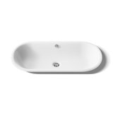 Iron Plains® Metal Oval Dual Mount Bathroom Sink with Overflow