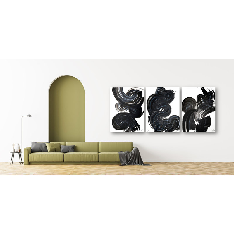 Current Print by John Beard, White Floater Framed, 40" H x 60" W x 3" D