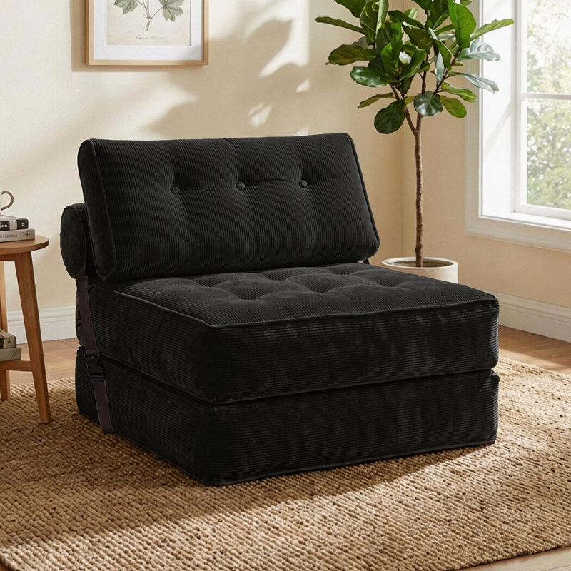 1 Seater Sleeper, Black