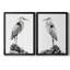 Shoreline Heron in B&W I, reproduction encadrée de qualité supérieure - prête à être accrochée-1847980977-1847980979