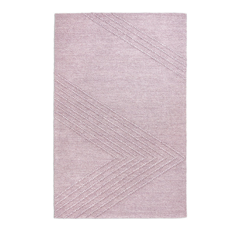 Avro Wool Area Rug in Lilac, Rectangle 5' x 8'