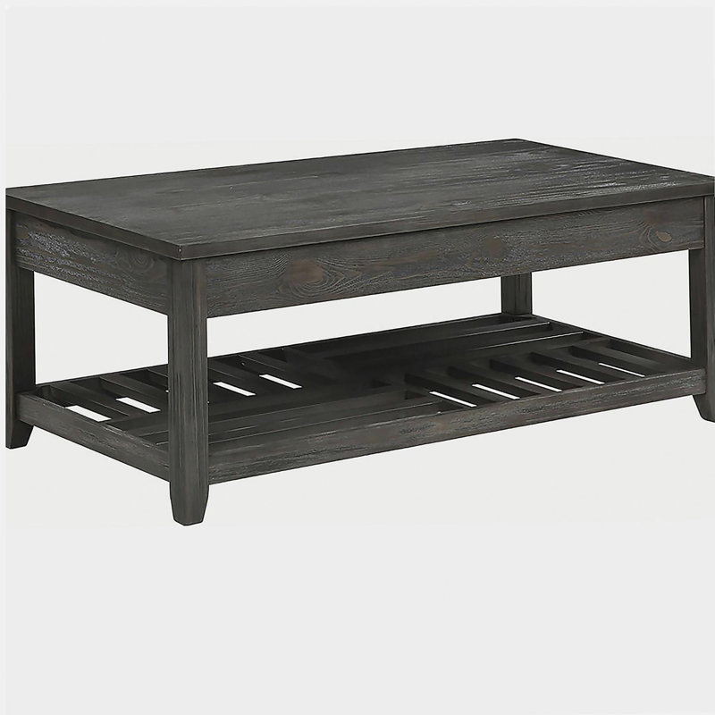 Grey flip-top coffee table