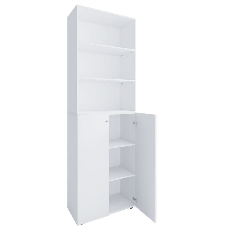 18 Pair Shoe Storage Cabinet, White