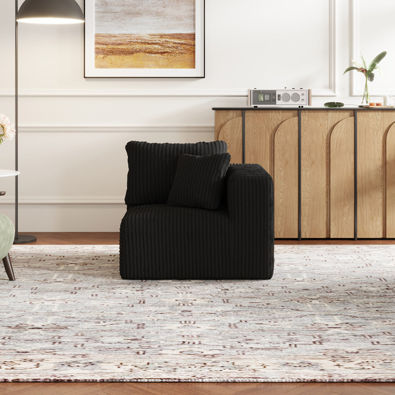 Modern Plush-upholstered Accent Sofa