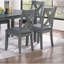 Finition grise table de salle à manger 6X chaises 7Pcs