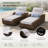 Elia Outdoor Wicker Chaise Lounge Set with Cushions-1878634348