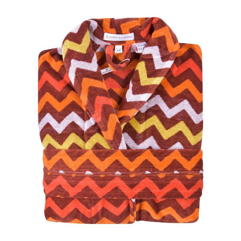 100% Cotton Mid-Calf Bathrobe with Pockets, S