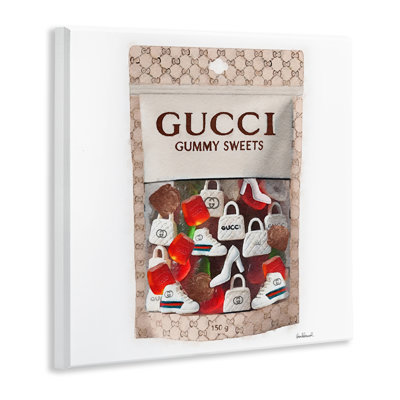  Glam Fashion Candies Wall Plaque Art by Amanda Greenwood