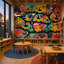 Décoration murale perroquet amovible-308221385-308221381