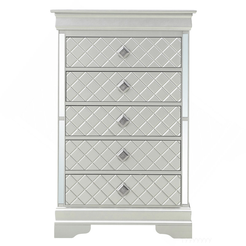 Commode Verona, champagne argenté, Champagne argenté