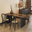 Ensemble de table en bois massif de style médiéval-110393392