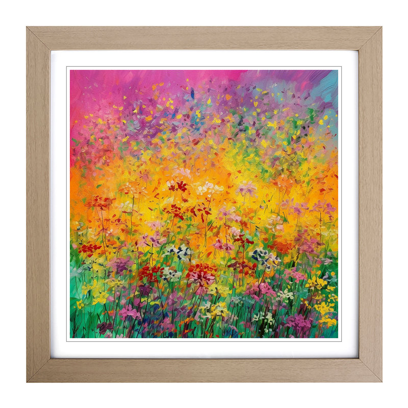 Single Picture Frame Print on Wood, Oak