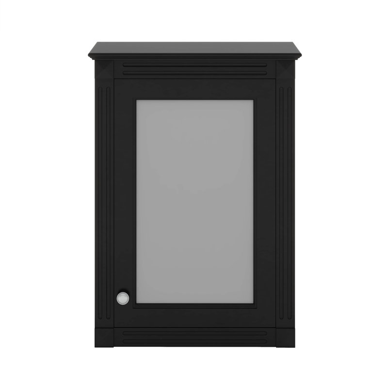 Armoire à pharmacie murale avec miroir et tablettes réglables Merax, Noir