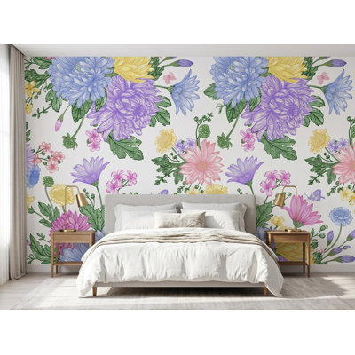Wall Mural, 125"W x 125"H, Vinyl Peel and Stick
