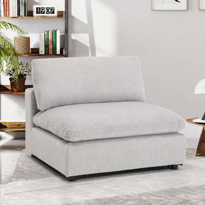 Odai 38.6" W Chenille Accent Chair 