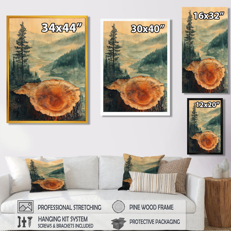 Germon - paysages, art mural sur toile, Argent argent, H 44 po x l 34 po, Reproduction encadrée d'une seule photo
