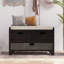 Banc, banc de rangement, banc d'entrée, banc de rangement rembourré, avec panier et tiroirs-1691277861