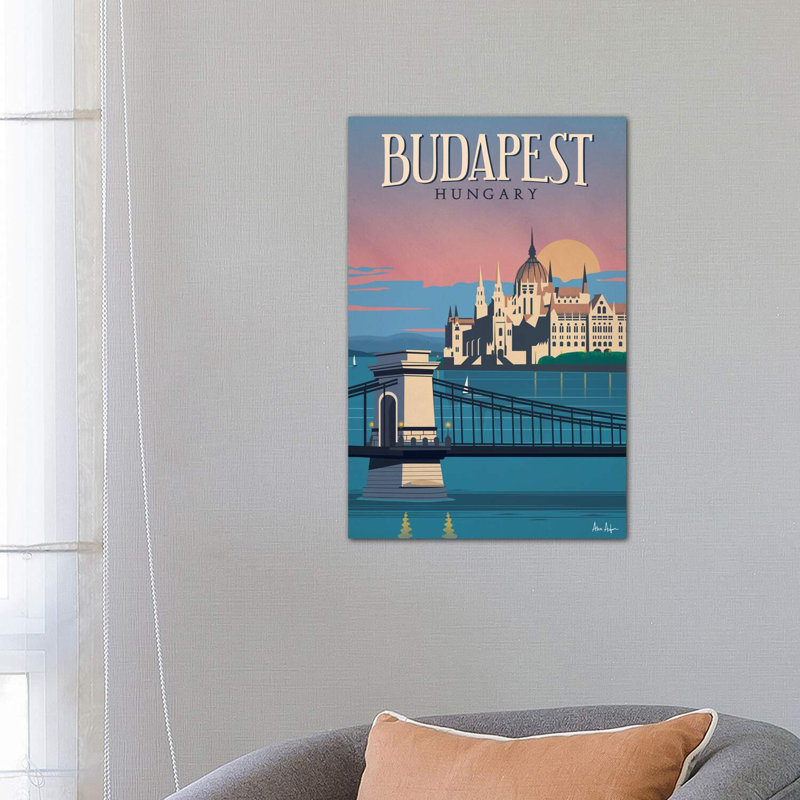 Budapest - Wrapped Canvas Print, 66.04cm H x 45.72cm W x 1.91cm D