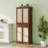 4 Door Storage Cabinet with Rattan Accents
