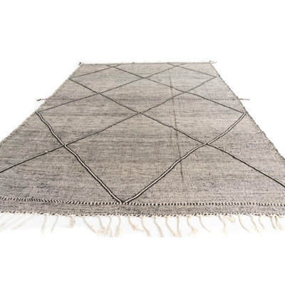 Tapis noir et blanc Odea
