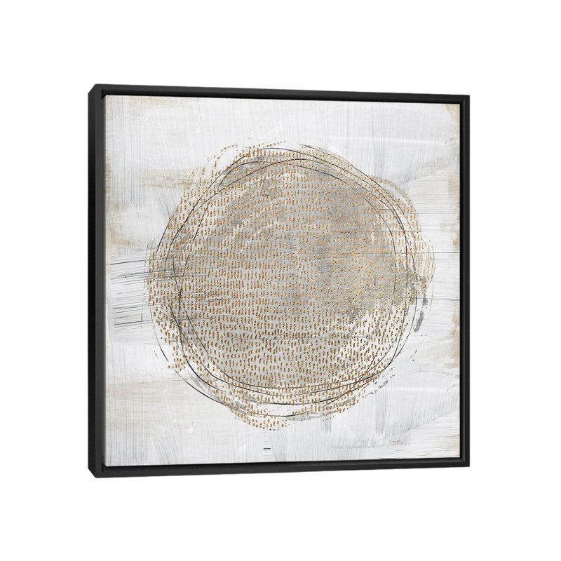 «Deep Motion» par Nikki Chu - impression, H 12 po x l 12 po x P 1,5 po, Toile avec cadre noir, Pas de tapis