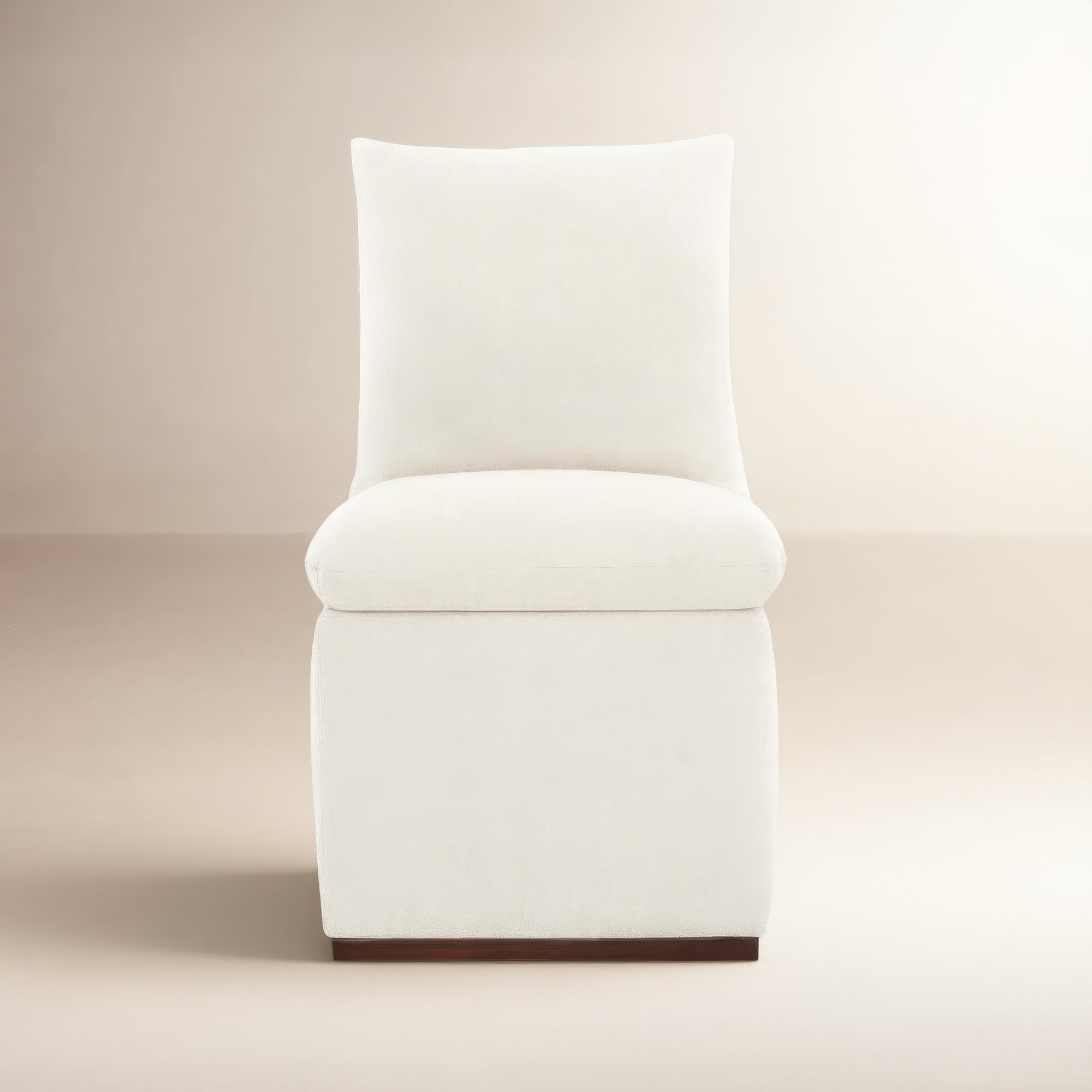 Bobbi Upholstered Dining Chair, Flannigan Cotton Performance Weave
