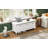 Classic Storage Bench With Cushioned Seat And Three Drawers For Entryway And Living Room-102702251