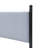 Upholstered Bed Frame with Tall Headboard and Footboard, Rubber Wood Platform Bed with Solid Wood Slats, Weight Capacity 800 lbs, No Box Spring Needed, Black+ Blue white stripes, Queen-1086626997