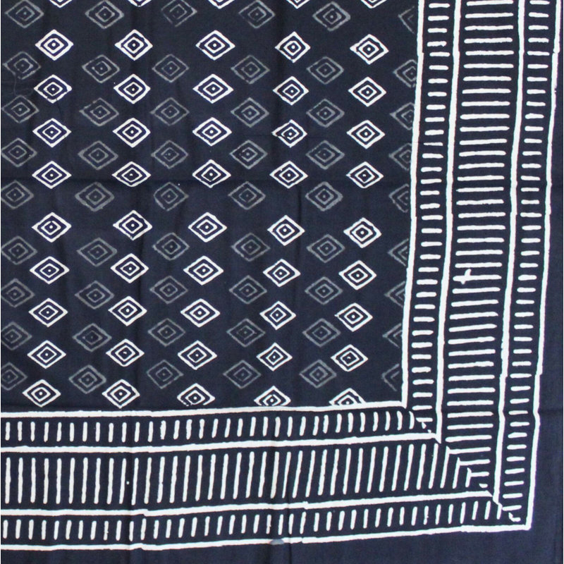 Nartuni Geometric 100% Cotton Tablecloth, 72" Square
