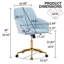Chaise de bureau réglable, chambre à coucher à domicile, chaise pivotante ergonomique, siège à dossier, confortable pour les longues séances