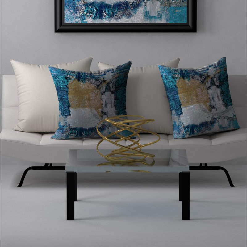 Housse de coussin carré et insert, 24" X 24"