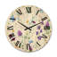 Horloge murale en bois Wildflowers-63903116