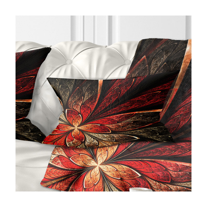 Coussin floral floral, Rectangulaire, 12 po x 20 po