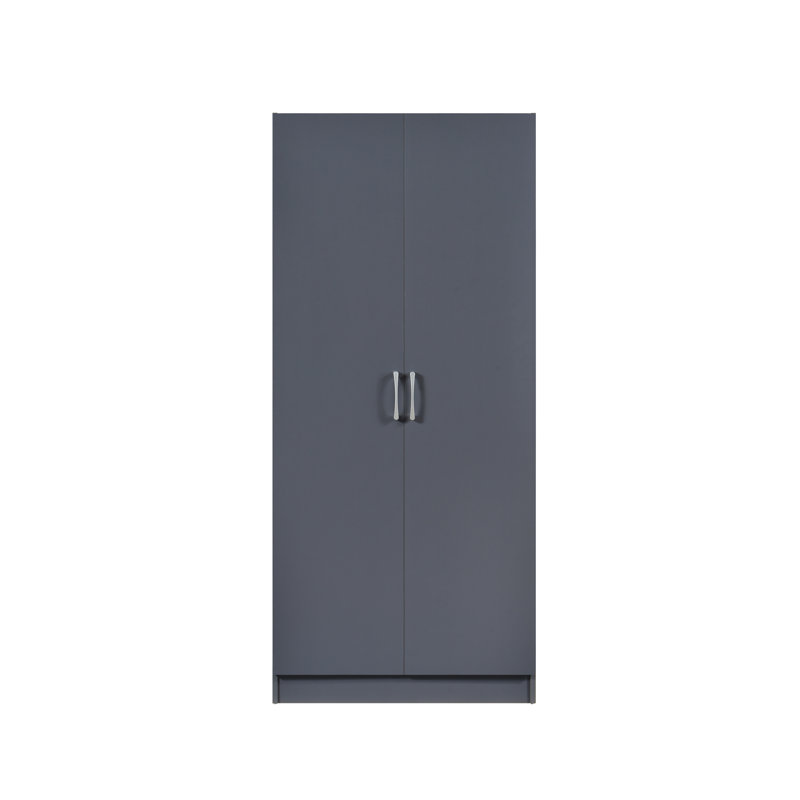 Highbury 2 Door Double Wardrobe, Dark Grey