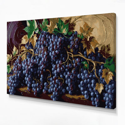 «Fruit Grape Champagne», art mural sur toile